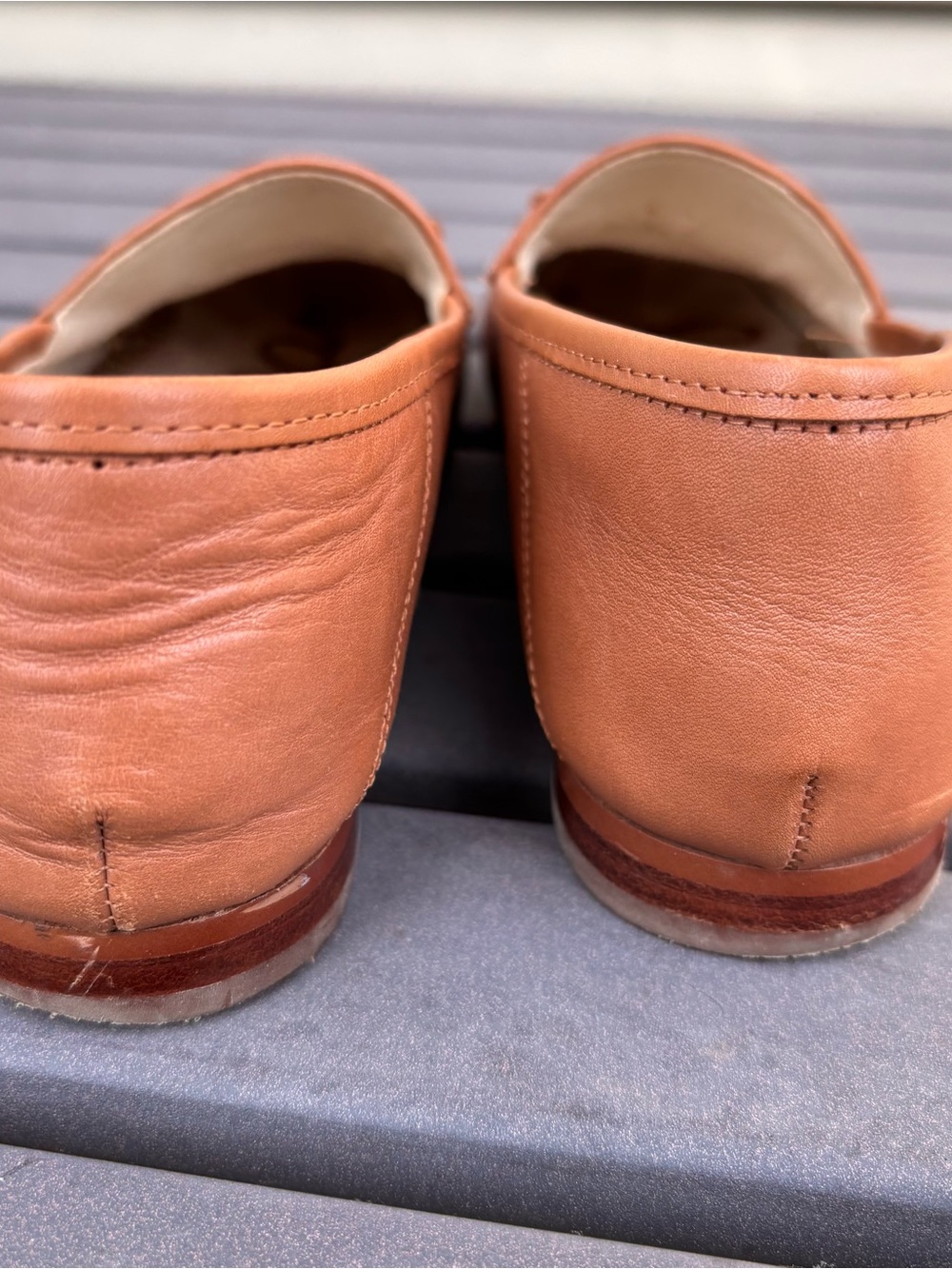 Sam Edelman Woman’s Cognac Leather Bit Loafers - Picture 10 of 11